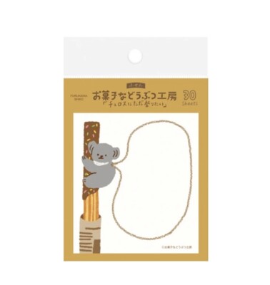 Sticky Notes, Bakery Cafe Koala Churro Sprinkles, Kawaii Stationary US SELLER