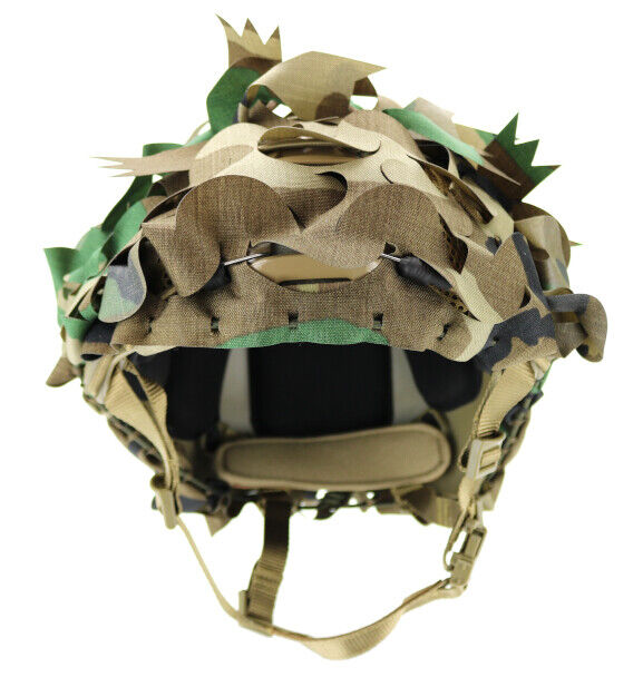 Beez Combat Systems Predator Ghillie™ Helmet Cover Scrim M81 Beez Combat Systems Predator Ghillie™ Helmet Cover Scrim M81