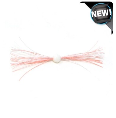 Clam Silkie Jig Trailer - Pink White - Ice Fishing - 4 per pack