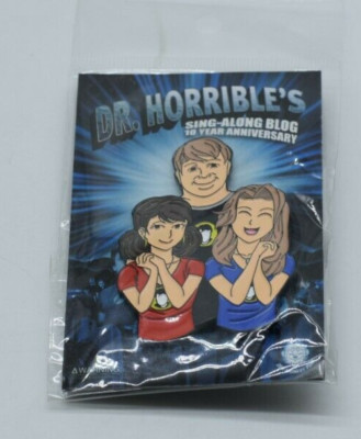 DR Horrible s Sing-Along Blog 10 year anniversary pin (GROUP) FAST SHIP