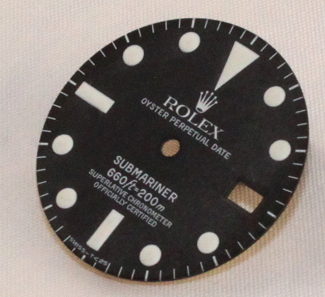 Rolex Dial 1680 Black Matte Finish Mint Condition Flawless