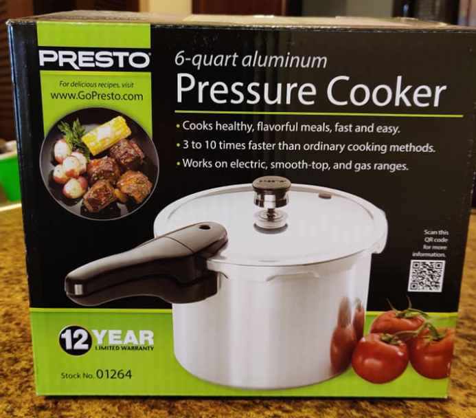 Presto 01264 6Quart Aluminum Pressure Cooker 12301116991 eBay
