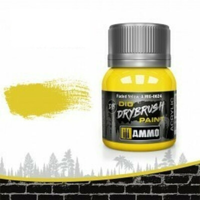 Ammo by Mig Dio Drybrush dense acrylic paint #0624 Faded Yellow - 40mL Ammo by Mig Dio Drybrush dense acrylic paint #0624 Faded Yellow - 40mL