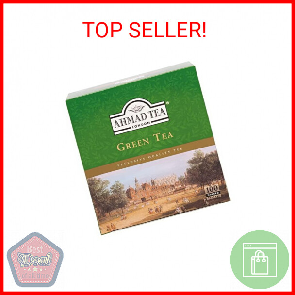 Green Tea, Green Tea Teabags 100 Ct - Caffeinated & Sugar-fr