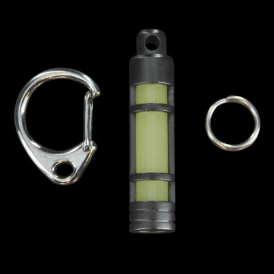 TEC Accessories Embrite Glow Fob Stainless Steel Black-Diamond Carbon 12hr Max