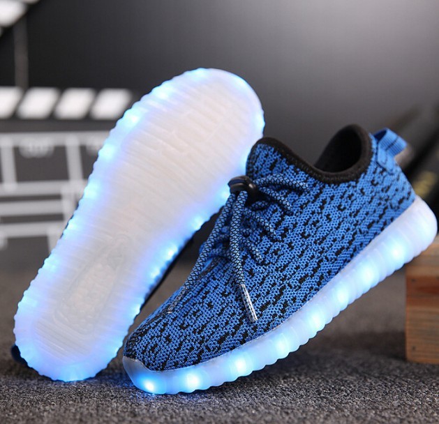 Unisex LED Sneaker High Top Shoes Light Up Shoes USB Trainer Luminous | eBay