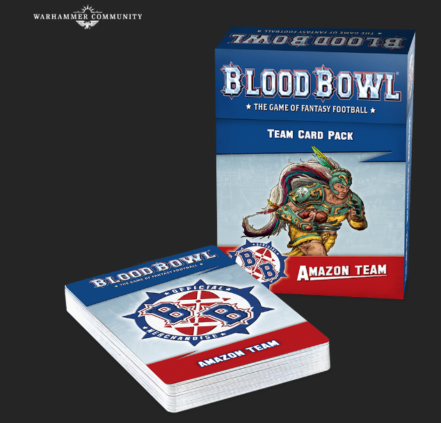 Набор карт Amazon Team Blood Bowl Warhammer AOS