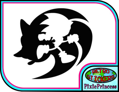 Sonic Hedgehog Sega I Vinyl Sticker Car Bedroom Poster Door Wall Window Game