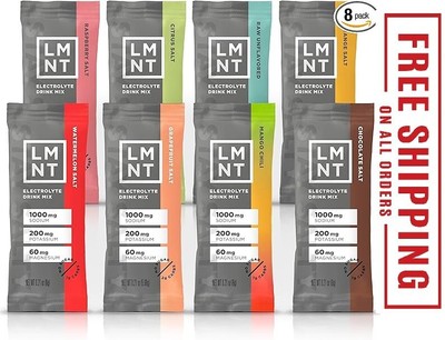 LMNT Zero-Sugar Electrolytes - Sample Pack - Hydration Powder Packets | No Dodgy