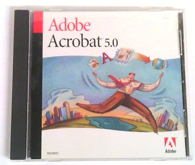 Adobe~Acrobat 5.0~CD~WINDOWS~2001~A+ Shape~ With Numbers