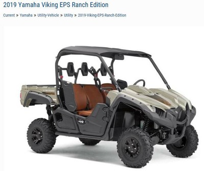2019 Yamaha Viking EPS Ranch Edition Tan