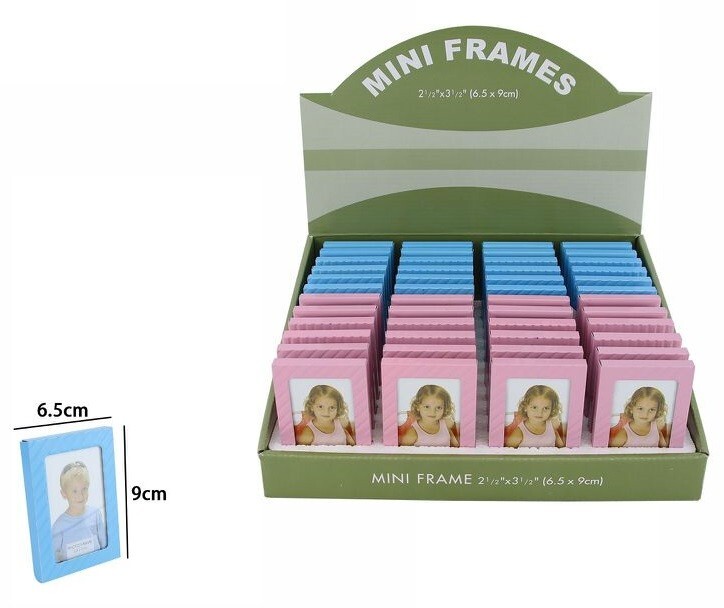 Set 48 Pezzi Cornice Portafoto Porta Fotografie Mini 6.5x9cm dfh
