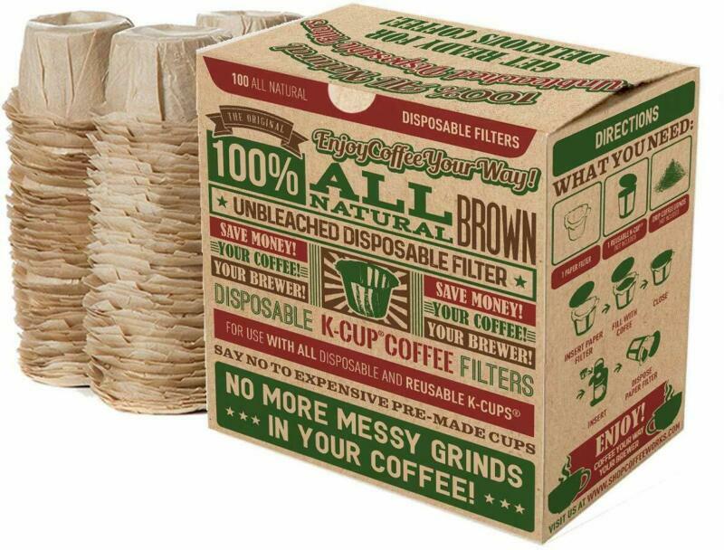 Unbleached Coffee Filters For Single Serve Keurig 1.0 2.0 ...