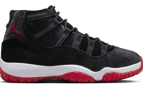 Pre-owned Jordan Wmns Air  11 Retro 'bred Velvet' Black/gym Red-white Db5457-061 Size 8.5