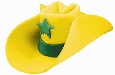 JUMBO FOAM BIG LARGE COWBOY 40 GALLON WESTERN OVERSIZED COSTUME HAT RED BLACK