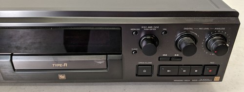 Sony MDS-JA555ES Black MiniDisc MD Player Recorder Deck + RM-D33M Remote