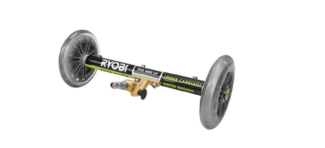 RYOBI Pressure Washer Water Broom Outdoor Cleaning For Deck Patio Driveway 11in