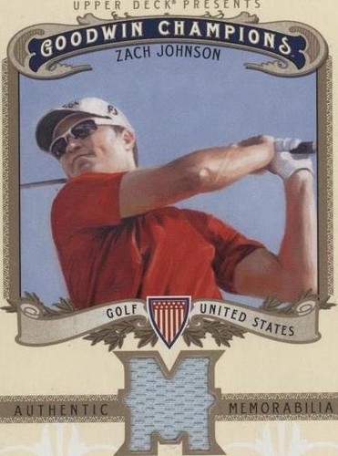 2012 Upper Deck Goodwin Champions - Zach Johnson #M-ZJ