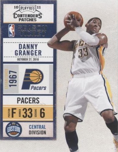 2010-11 Playoff Contenders Patches - Danny Granger #80