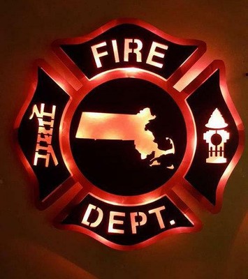 Fire Department, Maltese Cross, Fireman sign, firefighter light,Firehouse logo,f