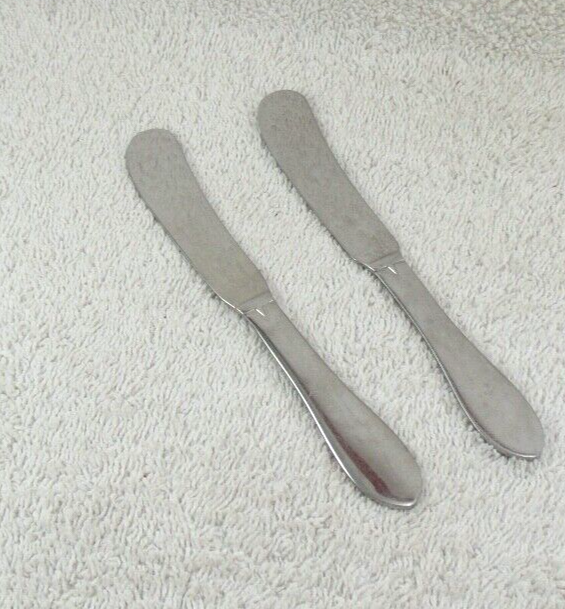 Meredith Butter Spreader Lot of 2 Gorham 18/8 Glossy Stainle