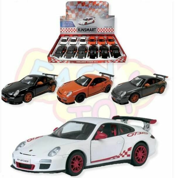 Set 12 Pezzi Modellino Auto Metallo Porsche Gt3 Rs 12,7cm Giocattolo sar