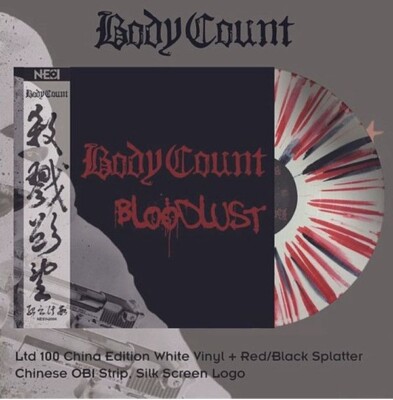 BODY COUNT - Bloodlust White With Red / Black Splatter Vinyl