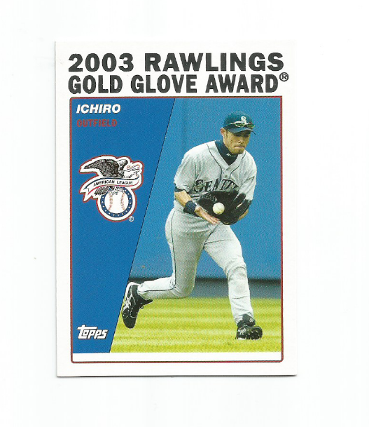 ICHIRO (Seattle Mariners) 2004 TOPPS 2003 AL RAWLINGS GOLD