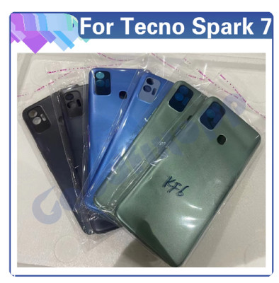 For Tecno Spark 7  KF6 Back Cover Door Housing Case Rear Cover Battery Cover