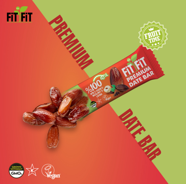 Früchteriegel Dattel Haselnuss 24x25g  Proteinriegel Bar Dattelriegel Obstriegel