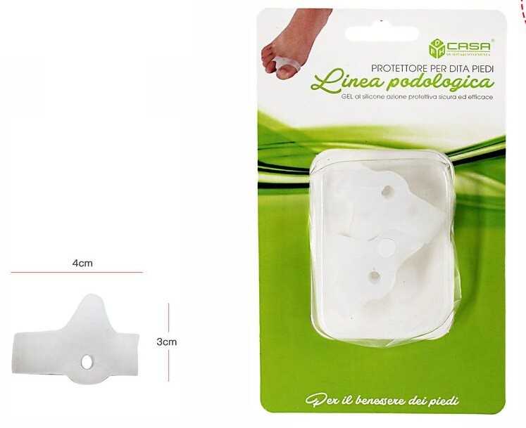 Coppia Cuscinetti Silicone Protezione Dita Cura Piedi 64420 dfh