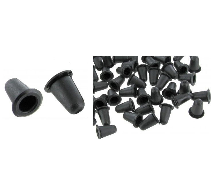 VW BUG GHIA DOOR PANEL CLIPS BOOTS 50 PACK BLACK 113857219A