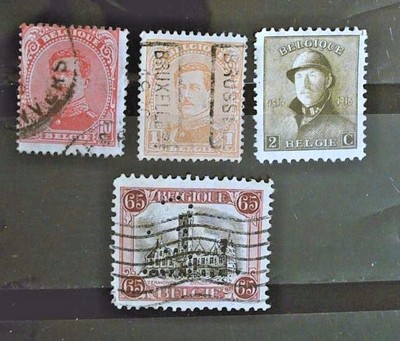  Belgium Stamps...