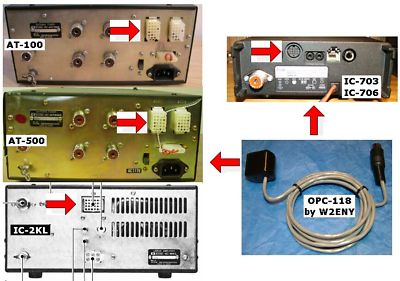 W2ENY OPC-118 13 for Icom 7000 7100 7200 7300 7410 706 718