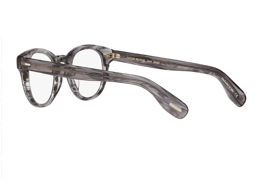 Pre-owned Oliver Peoples Cary Grant Optical Ov5413u In Navy Smoke Msrp$468 Dicaprio's Fav In Clear