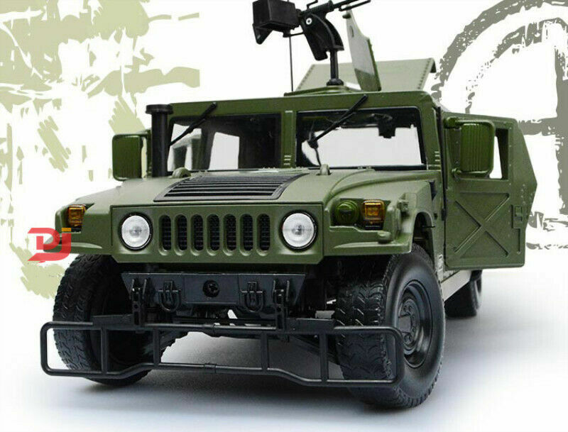 118 Diecast Alloy Hummer Model Toys Car Hummer H1 Military SUV