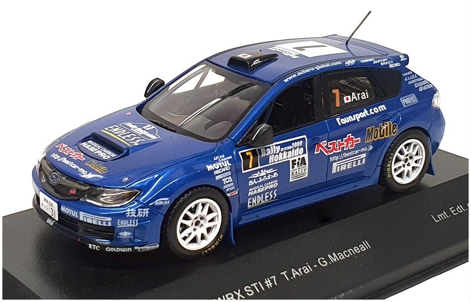 エポック社 MTECH 1/43 SUBARU IMPREZA 2001 WR Hi Story 1/43 SUBARU IMPREZA WRX STi (2001) WR Blue Mica
