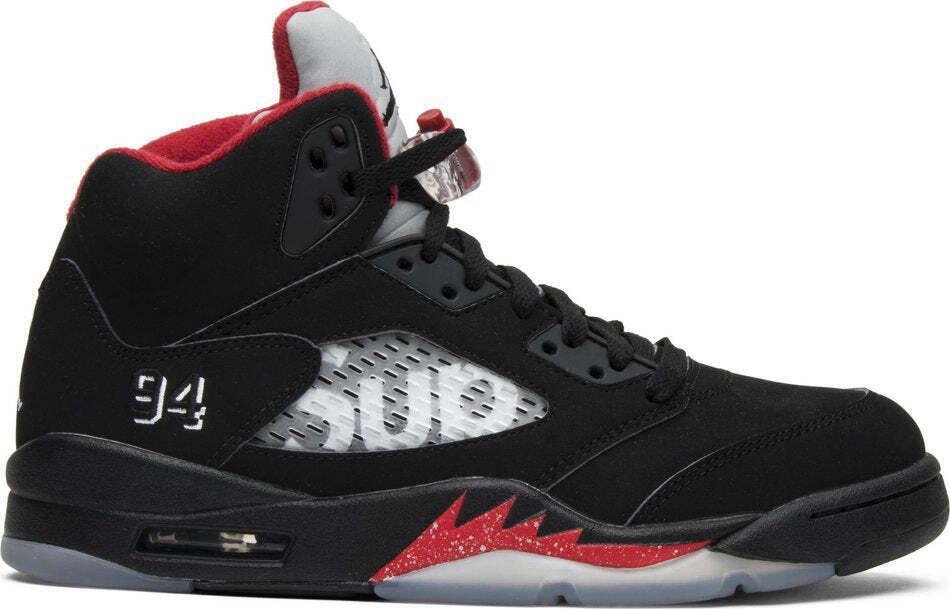 Supreme x Air Jordan 5 Retro Black for Sale - Authenticity Supreme x Air Jordan 5 Retro Black for Sale - Authenticity