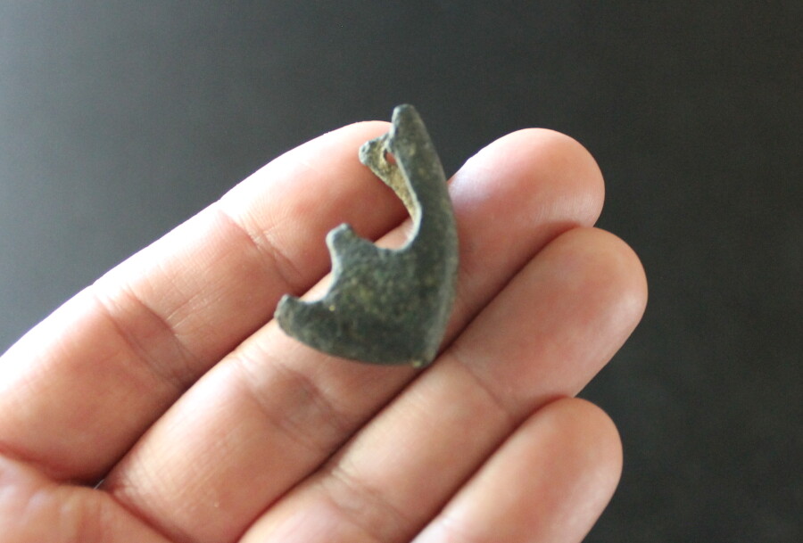 Medieval sword scabbard tip chape bronze 14th-15th century England