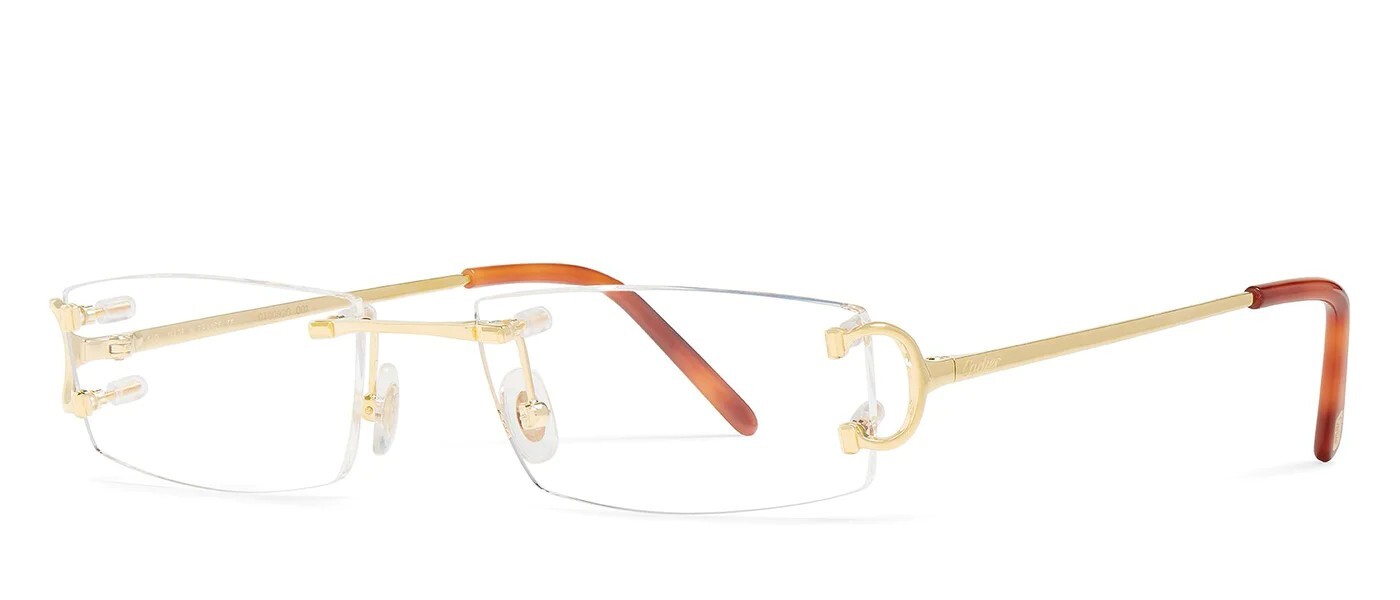 New Cartier CT00920 001 Eyeglasses Rimless Occhiali Gold New Cartier CT00920 001 Eyeglasses Rimless Occhiali Gold
