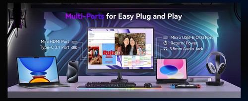 UPERFECT 2K 144Hz 18" Portable Gaming Monitor Switch Display Freestanding Screen