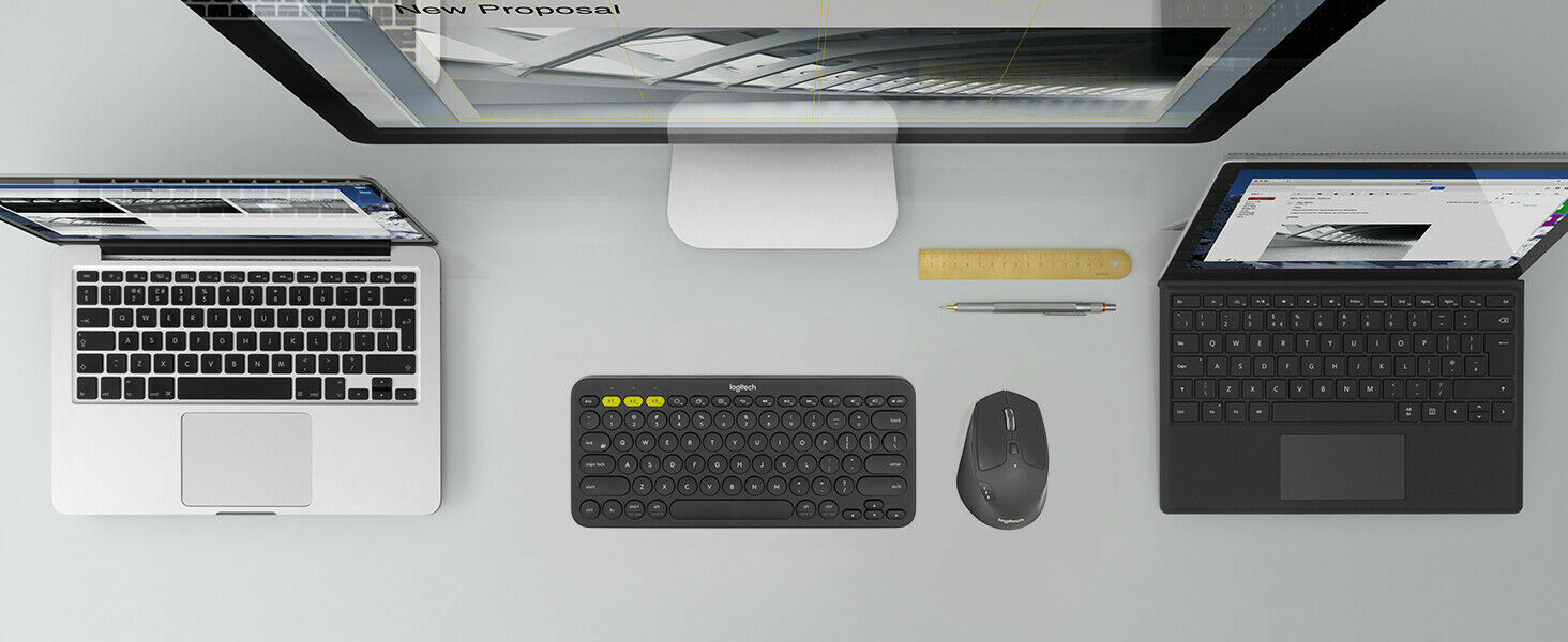 Logitech K380 Multi-Device Ultra Thin Wireless Bluetooth Keyboard Android IOS