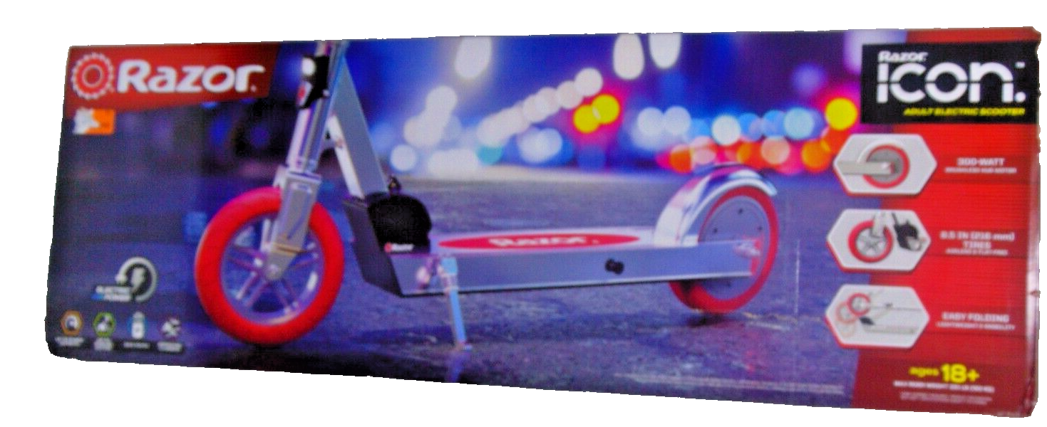 Razor Icon Adult Electric Scooter (13110060) Red