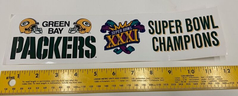 Green Bay Packers Superbowl Xxxi Bumper Sticker