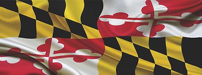 MARYLAND FLAG VINYL DECAL TRUCK CAR WRAP -  48'' x 18'' 