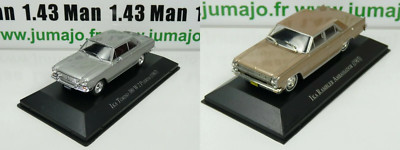 LOT 2 Voiture 1/43 SALVAT Autos Inolvidables: IKA (renault) TORINO / RAMBLER