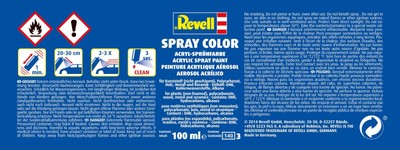 Revell Spray Color, Acryl-Sprühfarbe, 100 ml, in 32 versch. Farben