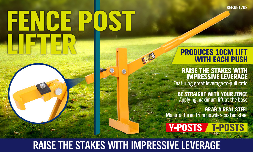 Fence Post Lifter Star Picket Puller Remover Steel Pole Fencing Farmin