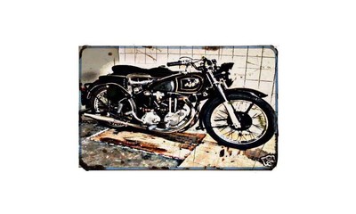 Ajs 500 Motorbike A4 photo Retro Bike