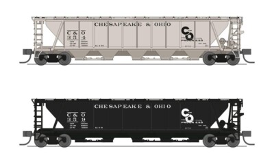 Broadway Limited N C&O H32 Covered Hopper - #7259 (Variety 2-Pack)